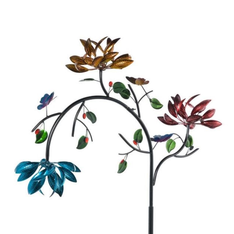91"H Wind Spinner, Spinner Flowers