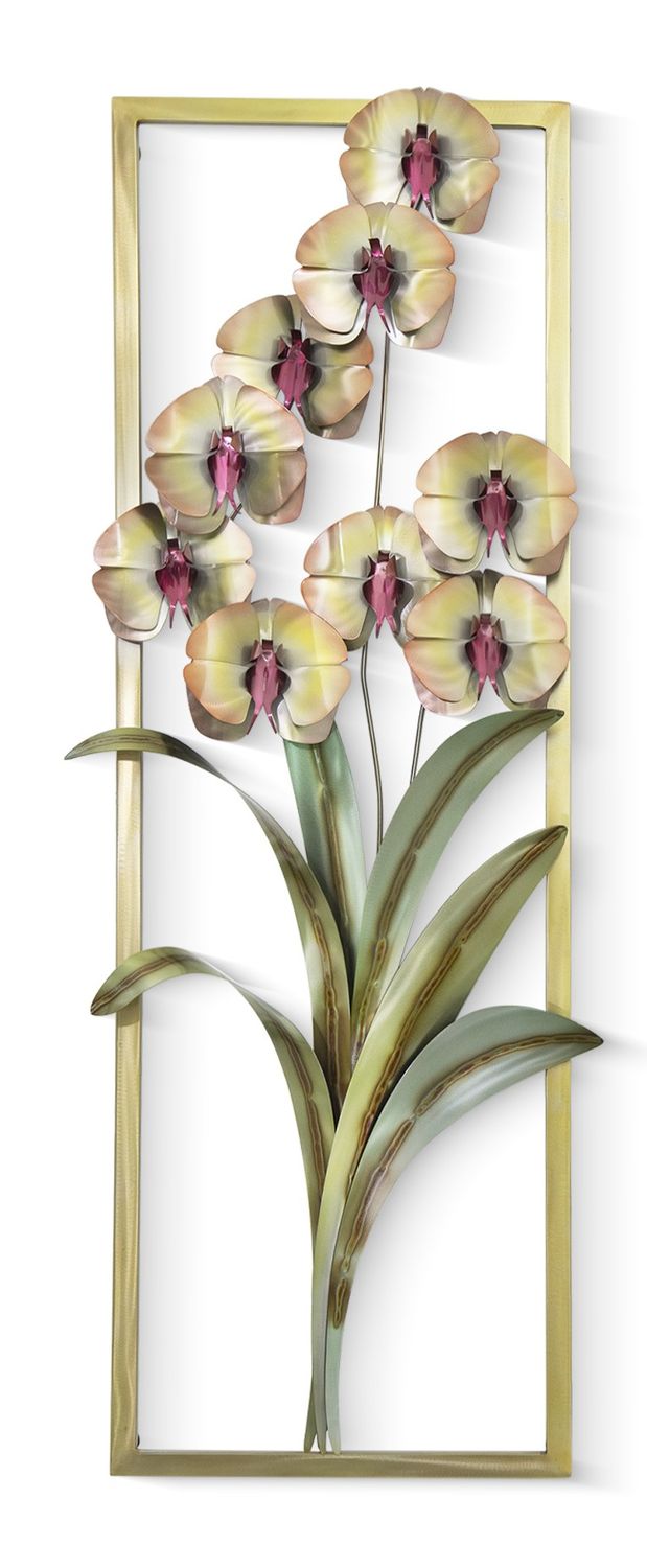 ORCHID FRAME - WALL SCULPTURE (9 FLOWER)