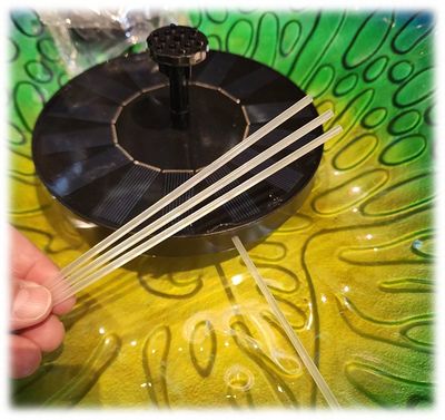 SOLAR FOUNTAIN BIRDBATH BUBBLER
