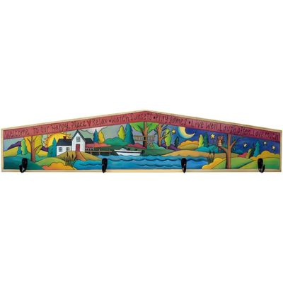 "Happy Place" 3ft Coat Rack