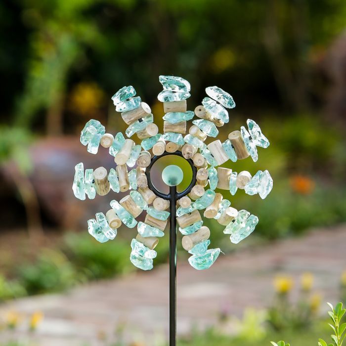 Glass Sun Ray Garden Stake - 4 FT
