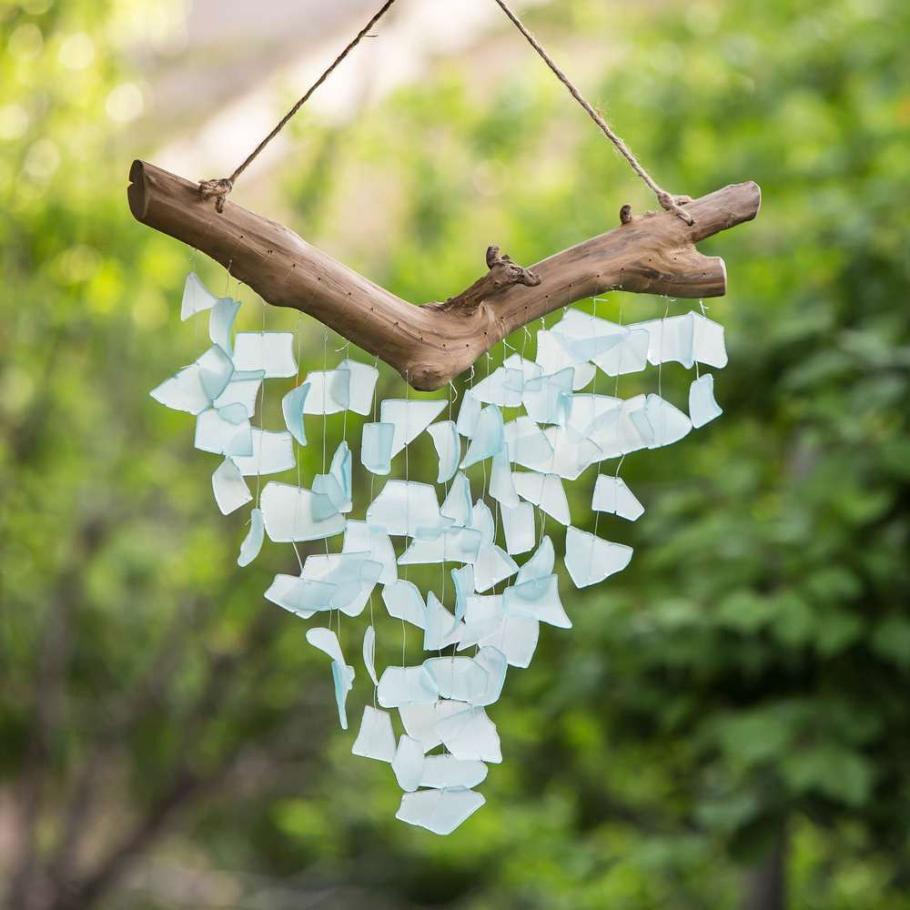 RAINDROP BUTTERFLY MOBILE - LARGE - AQUA