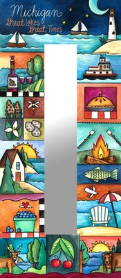 SMITTEN WITH THE MITTEN WALL MIRROR 12" x 28"