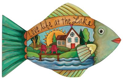 KEEP IT REEL FISH SHAPED PLAQUE