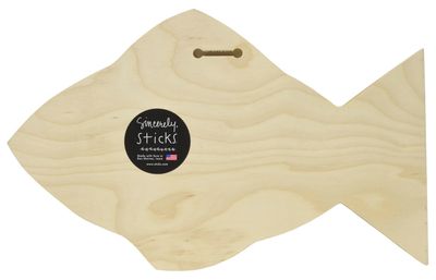 KEEP IT REEL FISH SHAPED PLAQUE