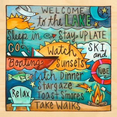 Better on a Boat Wood Wall Plaque 9" x 9"