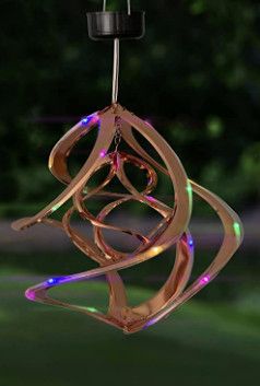 COSMIX 14" DOUBLE LED HANGING WIND TWIRLER