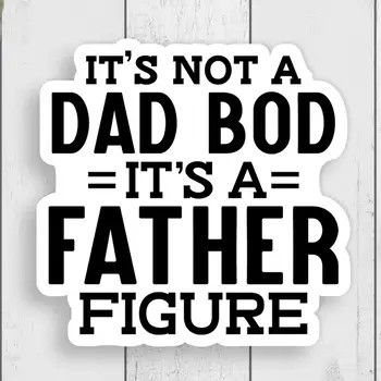 Dad Bod Father Figure Vinyl Sticker