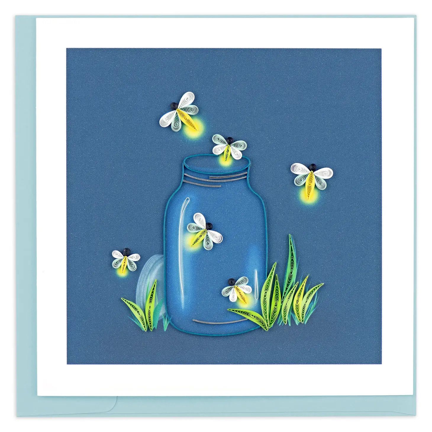 QUILLED GREETING CARD FIREFLIES