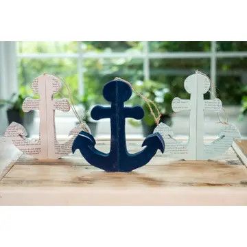Boating Anchor Book Page- Navy Blue