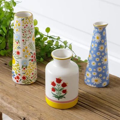 SCATTERED PETALS BUD VASE -