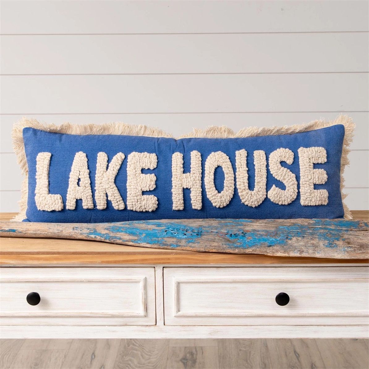 STONE WASHED PILLOW - LAKE HOUSE