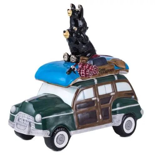 GOING CAMPING BEARS COOKIE JAR