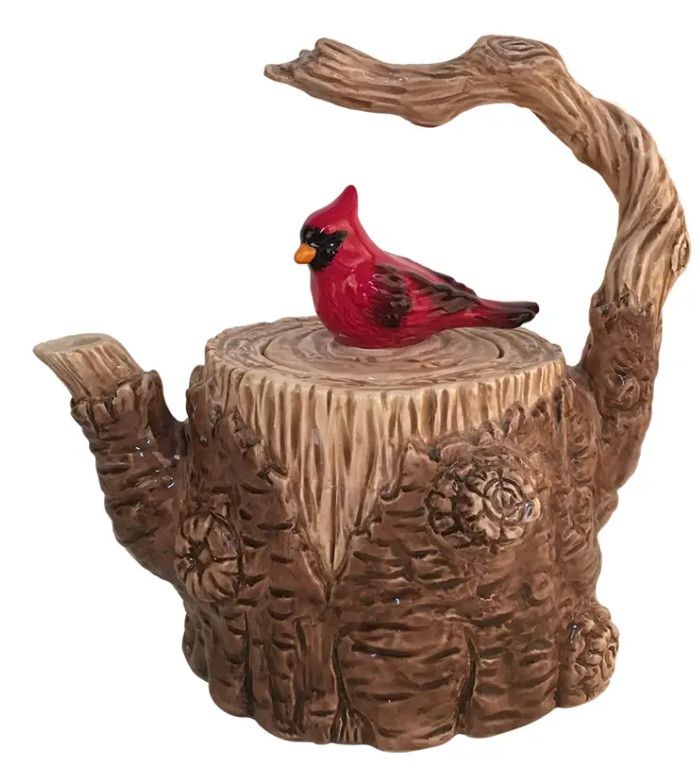 TREE STUMP TEAPOT