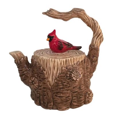 TREE STUMP TEAPOT