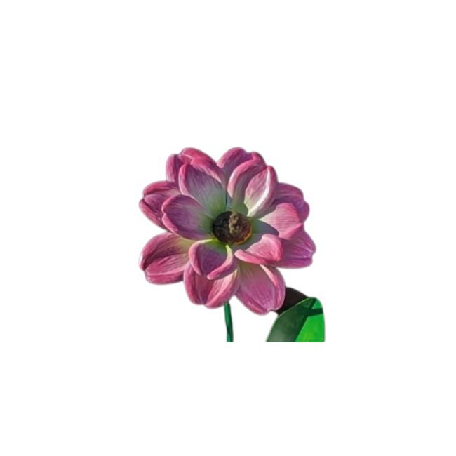 BELLA FLORAL GARDEN STAKE, Color: LIGHT PINK