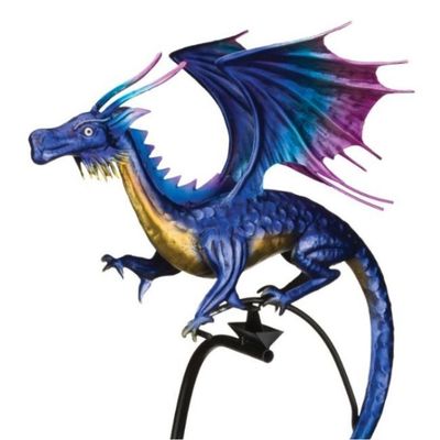 DRAGON ROCKER GARDEN STAKE - PURPLE