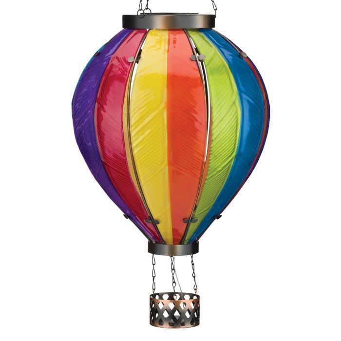 HOT AIR BALLOON SOLAR LANTERN RAINBOW XLARGE
