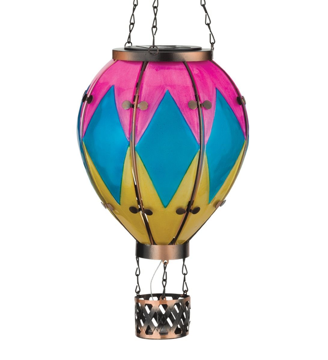 HOT AIR BALLOON SOLAR LANTERN DIAMOND LARGE
