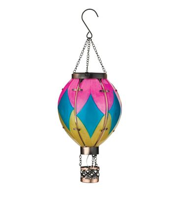 HOT AIR BALLOON SOLAR LANTERN DIAMOND SMALL