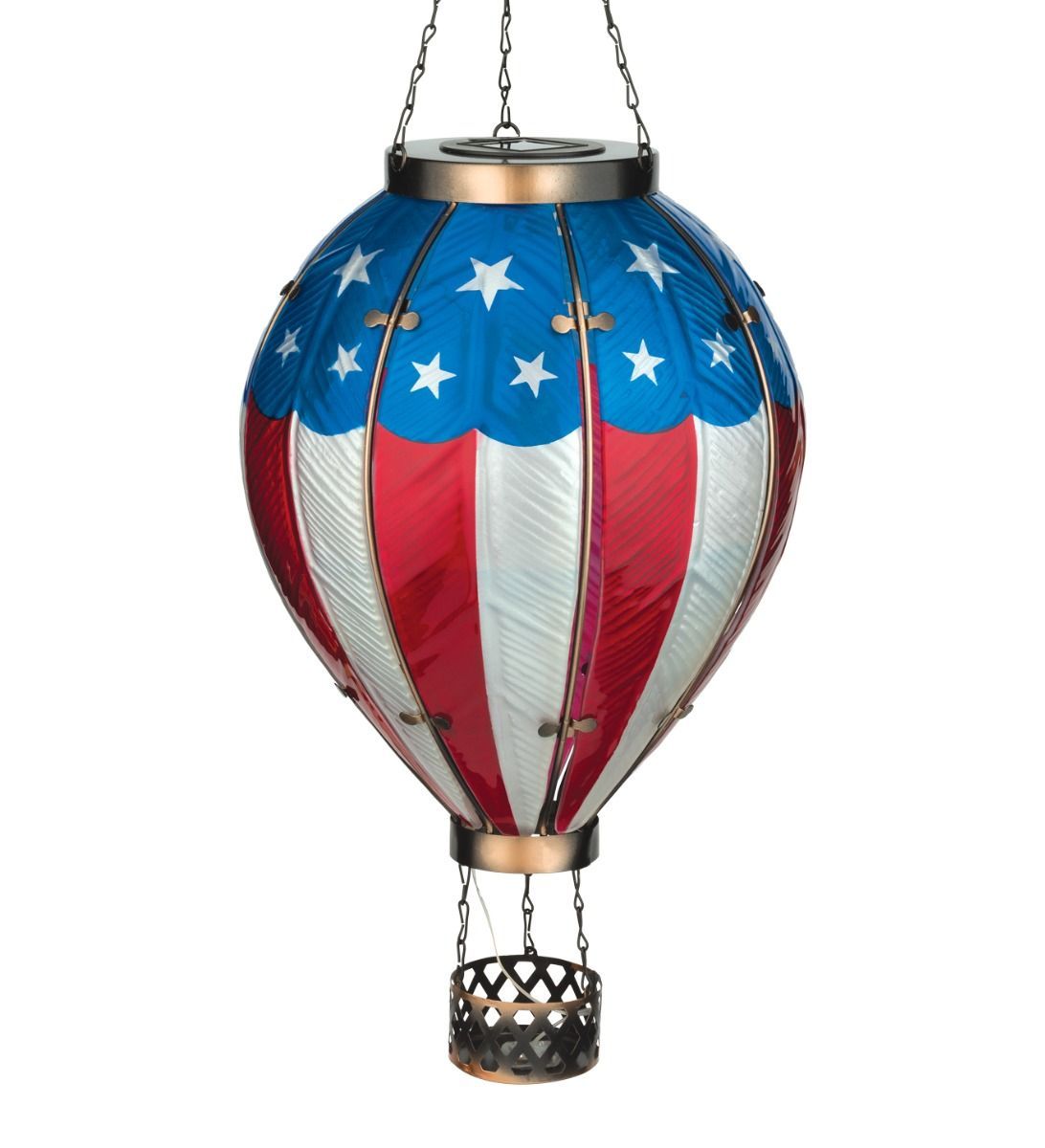 HOT AIR BALLOON SOLAR LANTERN AMERICANA XLARGE