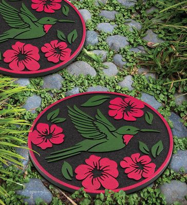 Rubber Stepping Stone - Hummingbird