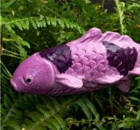 Garden Koi Fish on Stake Purple