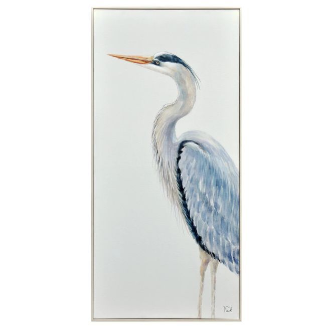 CLASSIC CRANE  FRAMED CANVAS - FACE LEFT