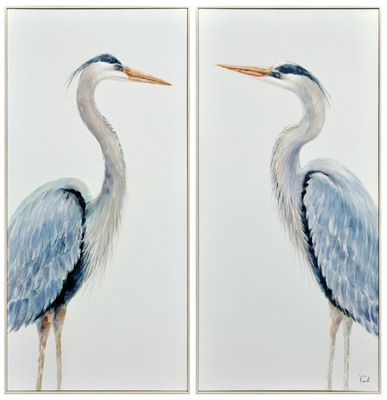 CLASSIC CRANE  FRAMED CANVAS - FACE LEFT