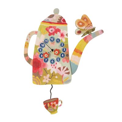 CLOCK - Cup of Time Wood Wall Clock