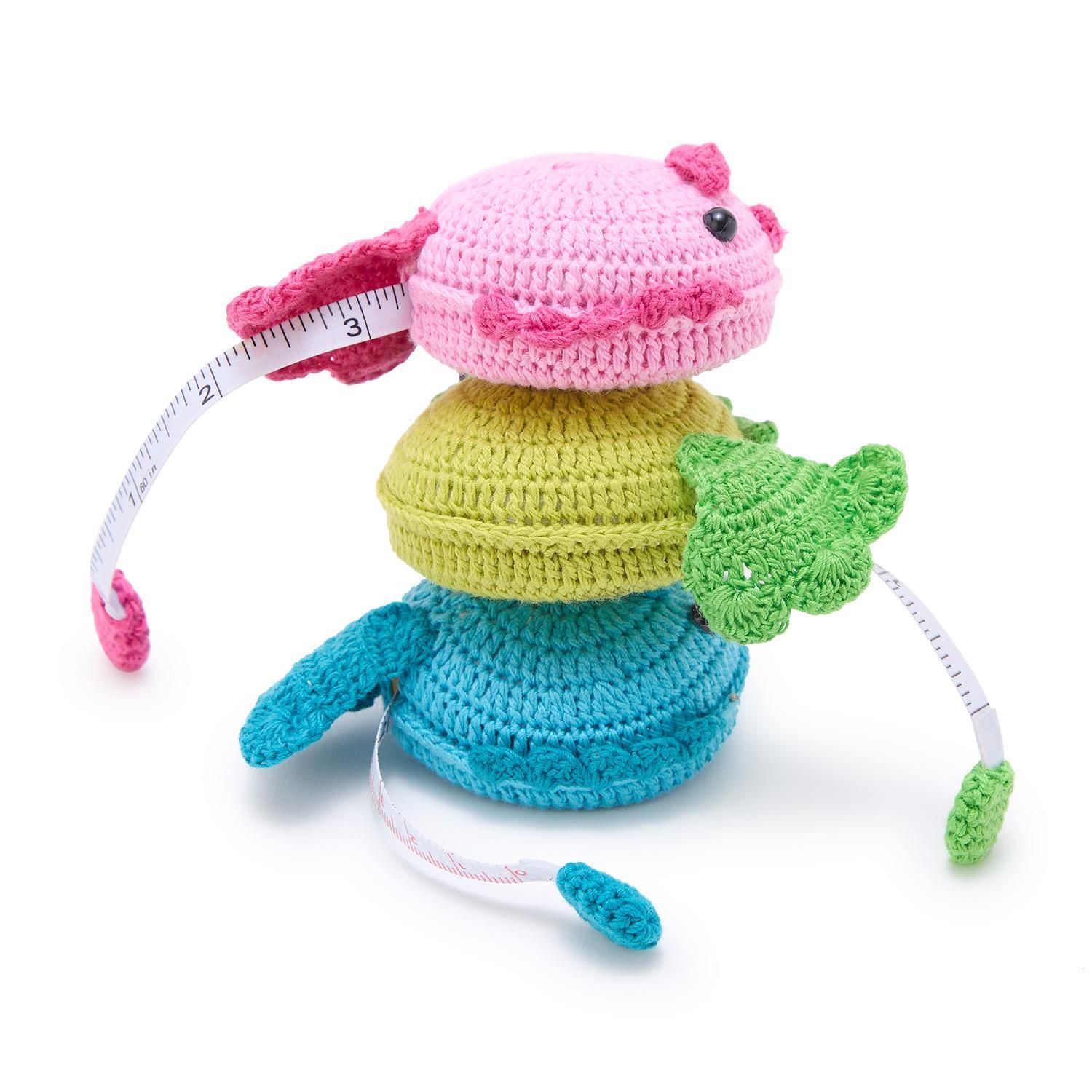 Flying Fish Hand-Crocheted Measuring Tape -, Color: Pink