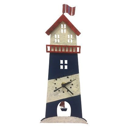 Lighthouse Wall Clock - Navy