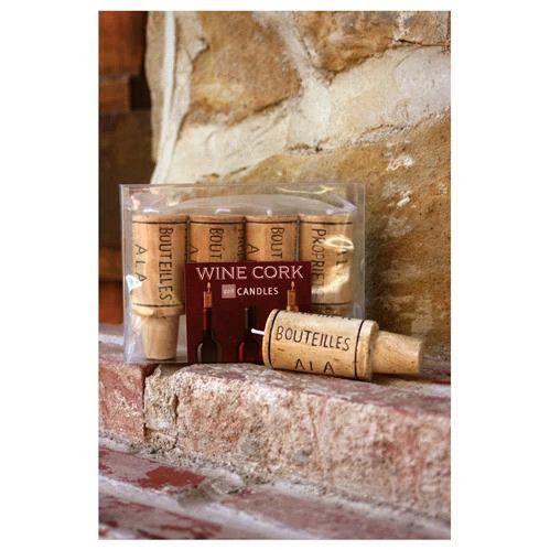 Wine Cork Candle Set of 4