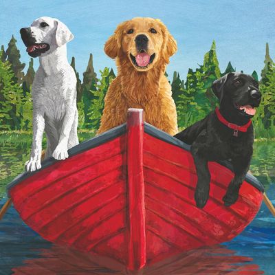 Gone Fishin' • Beverage Napkin