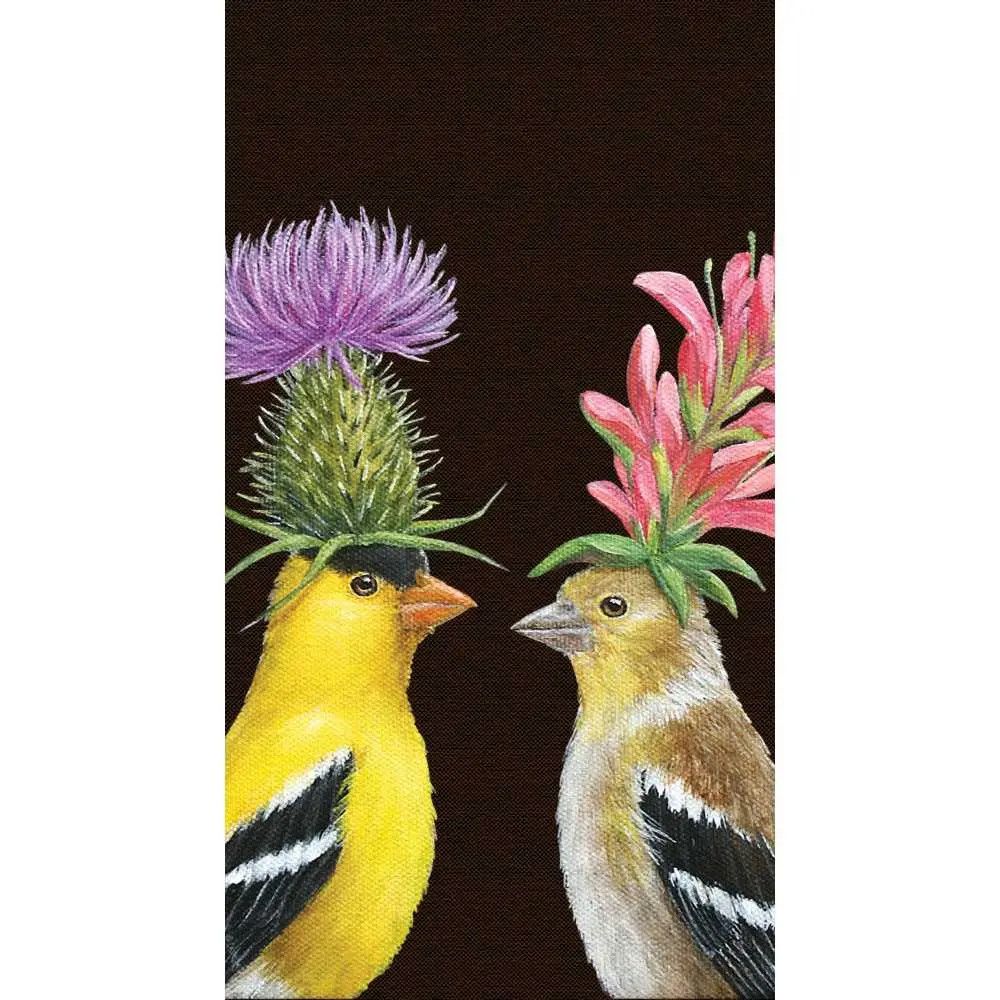 GUEST TOWEL - GOLDFINCH COUPLE