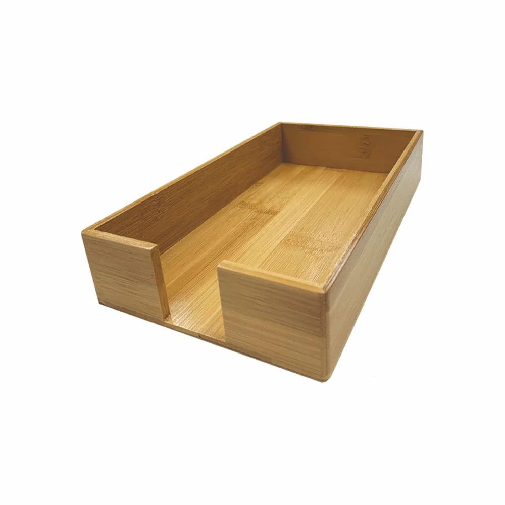GUEST TOWEL CADDY BAMBOO - HONEY MAPLE