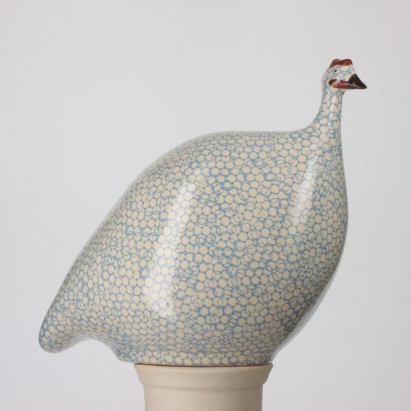 GUINEA FOWL - White Spotted Lavender Blue, Size: SMALL
