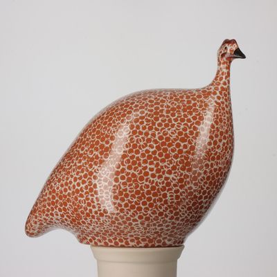GUINEA FOWL - Red Spotted White