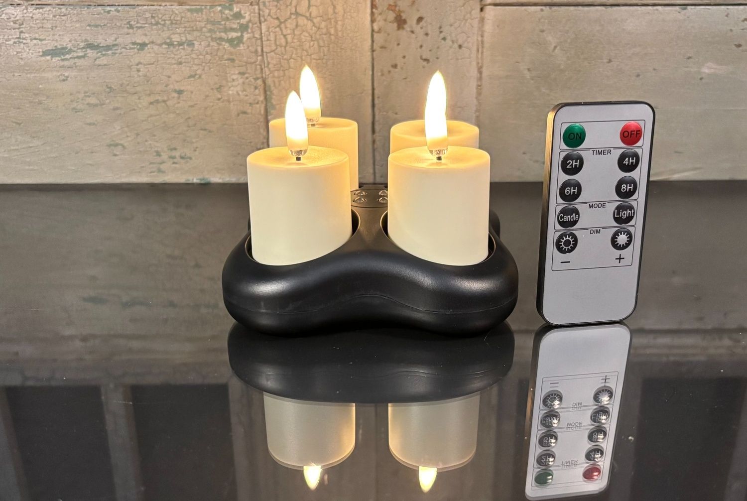 RADIANCE RECHARGEABLE VOTIVE LIGHT SET OF 4