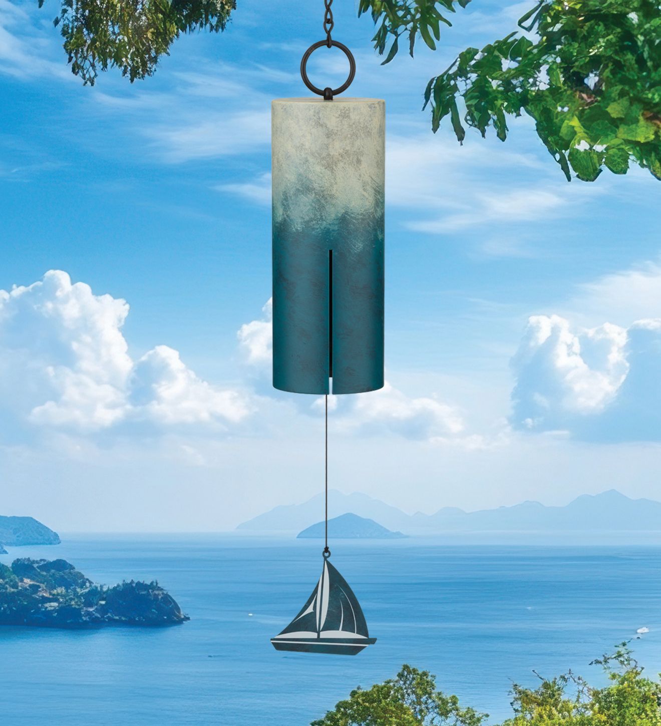Shoreline Wind Bell 4" - Sail Boat