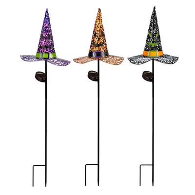 Solar Witch Hat Garden Stake