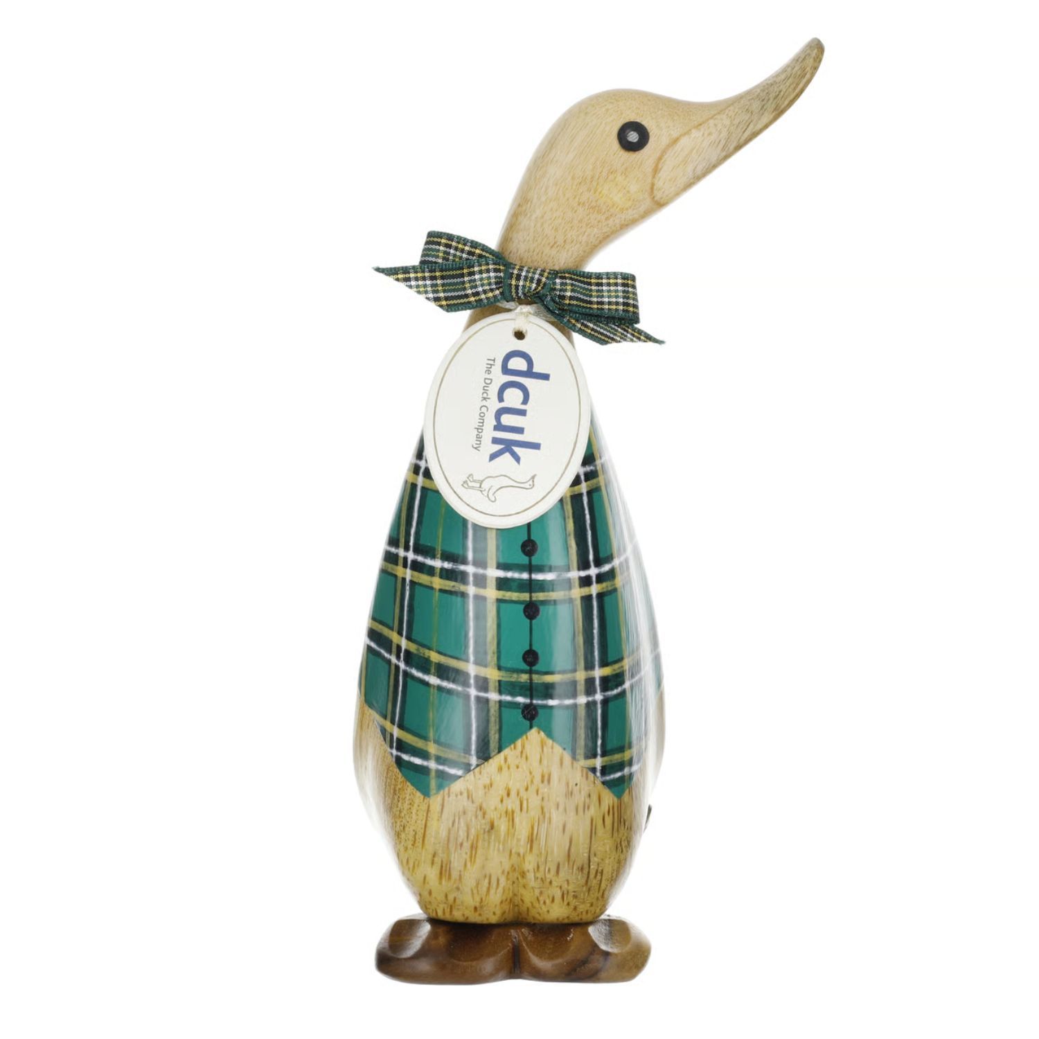 DCUK Tartan Waistcoat Ducklings, Style: Forest Green