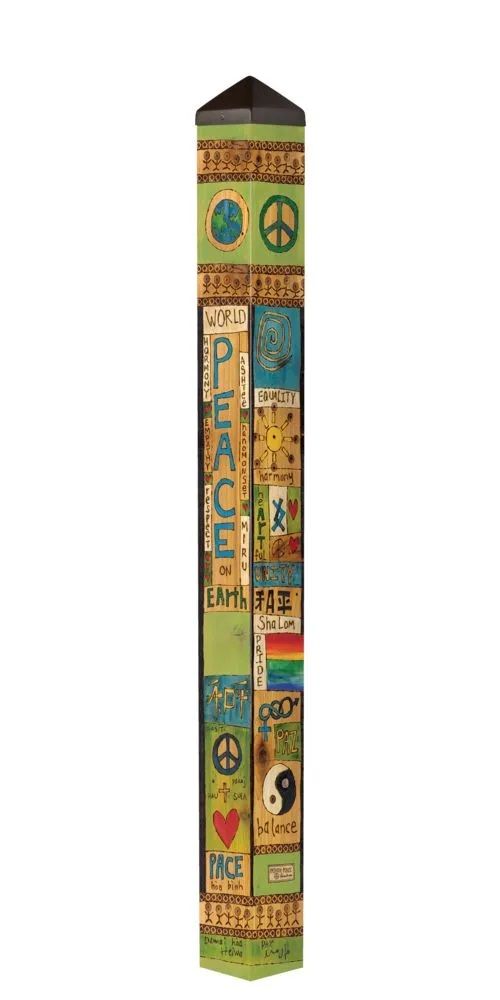 ART POLE 60" -PEACE AND HARMONY