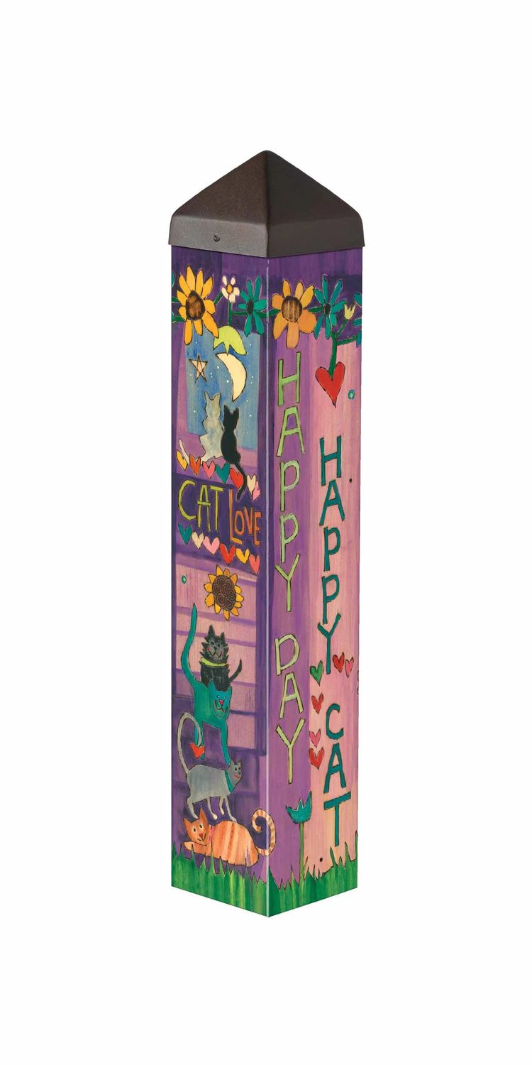 ART POLE 20" - HAPPY CAT