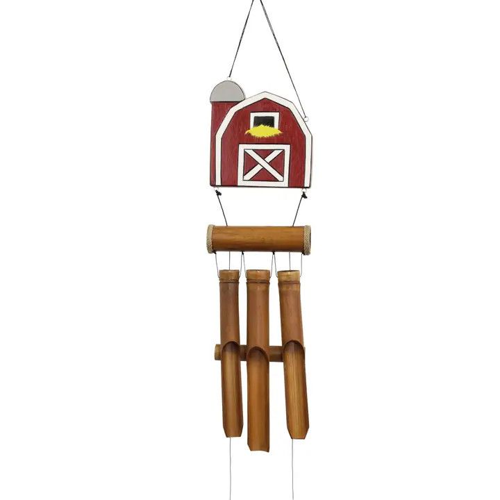 232RB RED BARN BAMBOO WIND CHIME