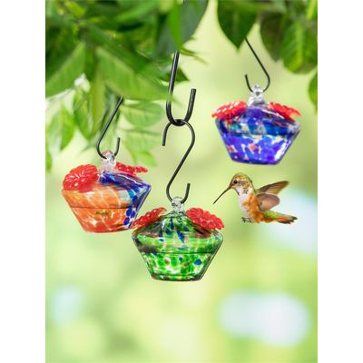 COTTAGE GARDEN BIRD FEEDER - ART GLASS