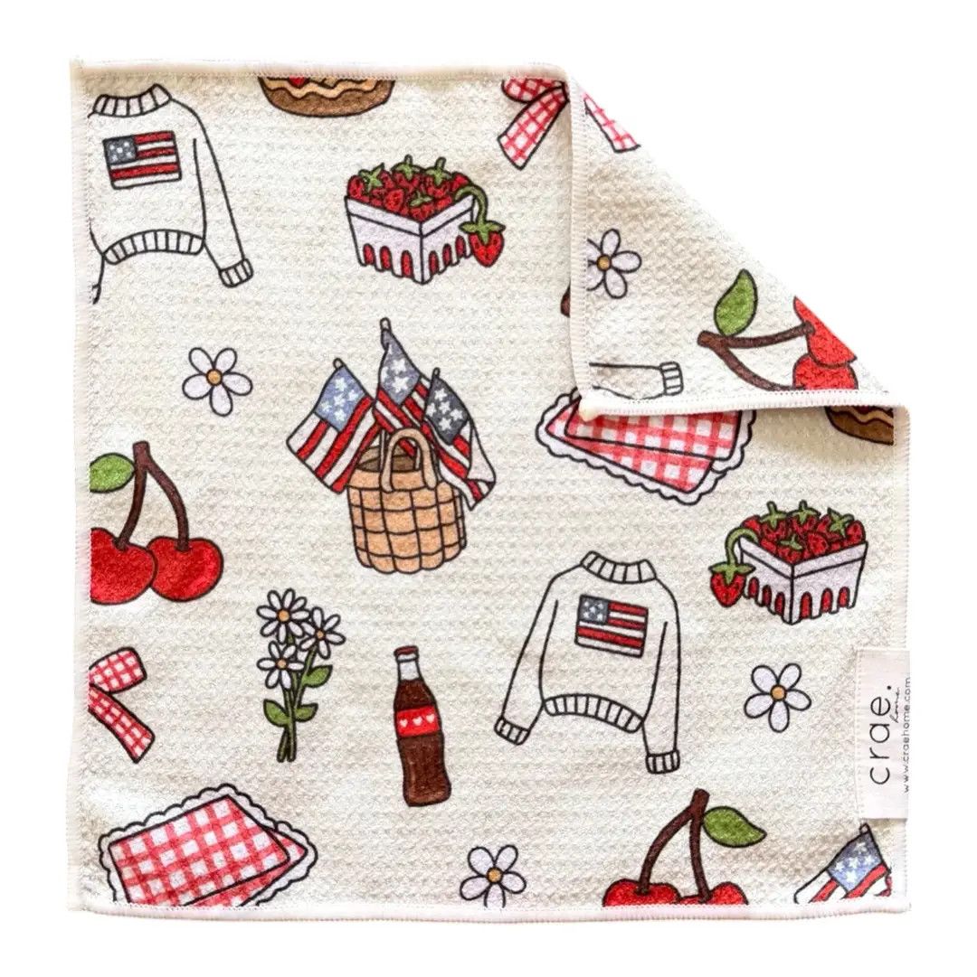 Summer Social: Double-Sided Washcloth