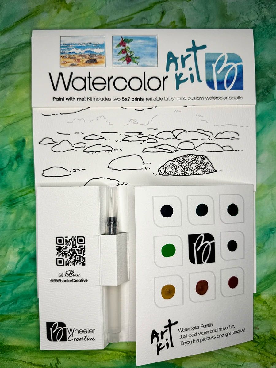 Watercolor Art Kit by Brandy Wheeler, Style: Lakeshore Cherries