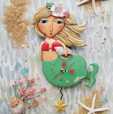 CLOCK - SHELLEY MERMAID