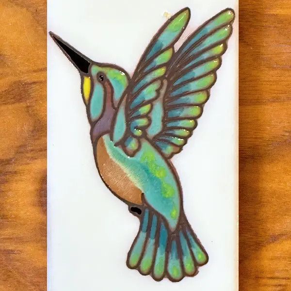 3X6 HUMMINGBIRD TILE - WHITE